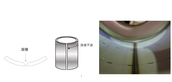 圧力容器・タンクの長手、周溶接開先指示変更による品質向上